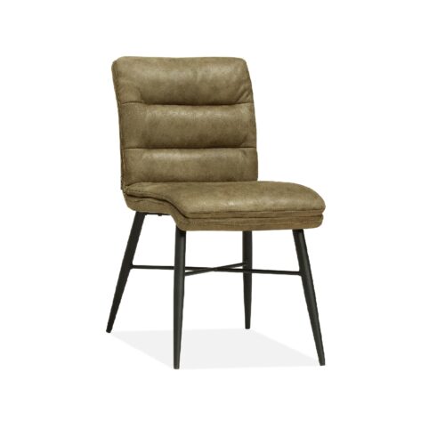 Fauteuil Charlotte - Polyester - Taupe - Eleonora