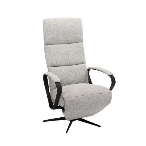 Fauteuil Benny - Lederlook - Antraciet - WGXL Collection
