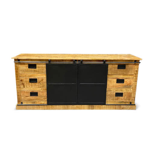 Sideboard Toon - Groß - Mangoholz - 185 cm - WGXL Kollektion - Wiegers XL meubels en tuinmeubelen