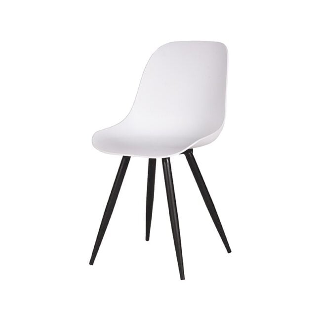LABEL51 Esszimmerstuhl Monza - Weiß - Kunststoff - Wiegers XL meubels en tuinmeubelen