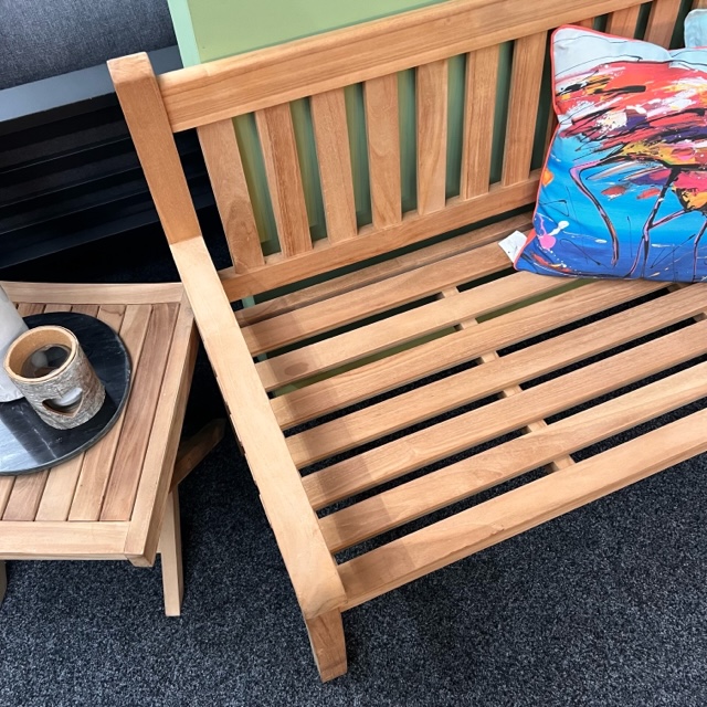Gartenbank Dalton – Teakholz – 130 cm – WGXL Kollektion – S&S – Wiegers XL meubels en tuinmeubelen