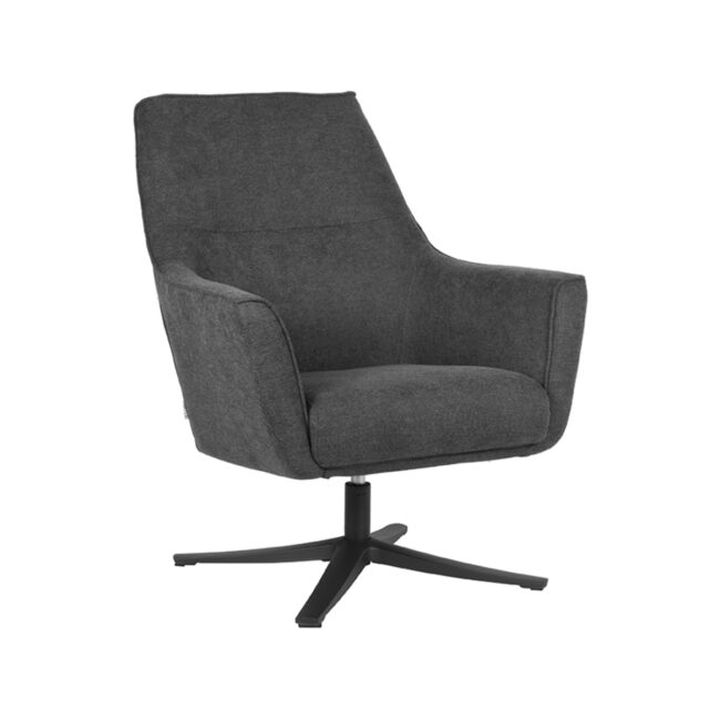 LABEL51 Fauteuil Tod - Antraciet - Weave