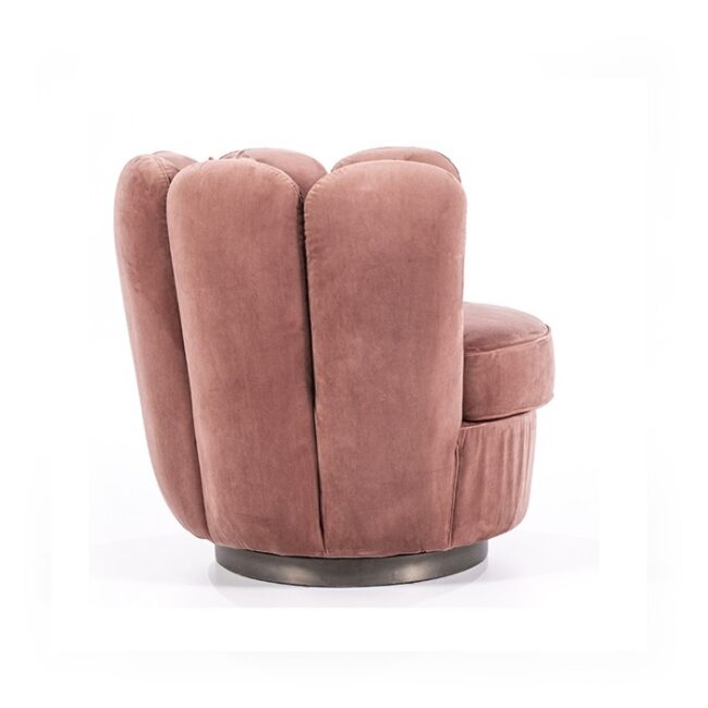 fauteuil maria velvet roze