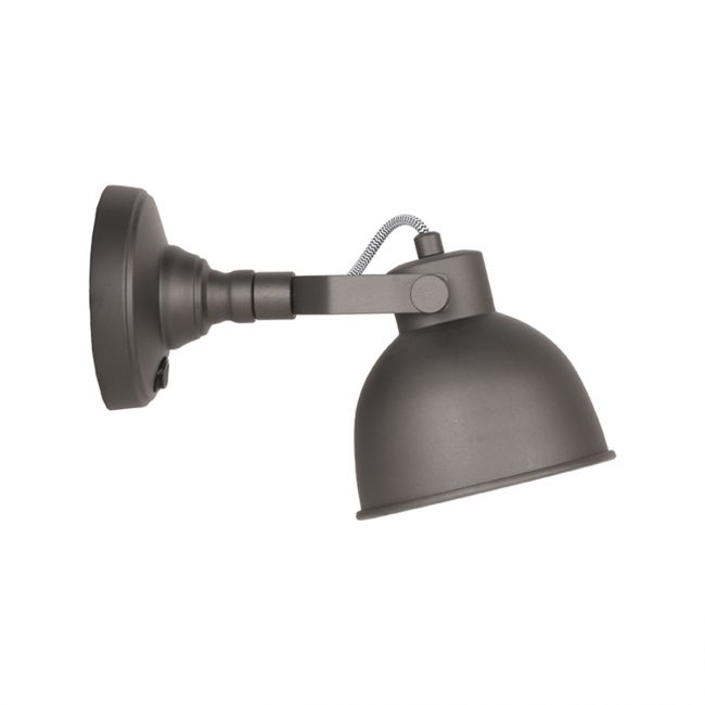 LABEL51 Wandlamp Bow - Grijs - Metaal - L - MT-2152