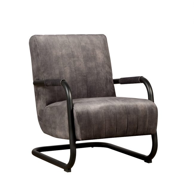 Fauteuil Riva - Microleder - Antraciet - Tower Living