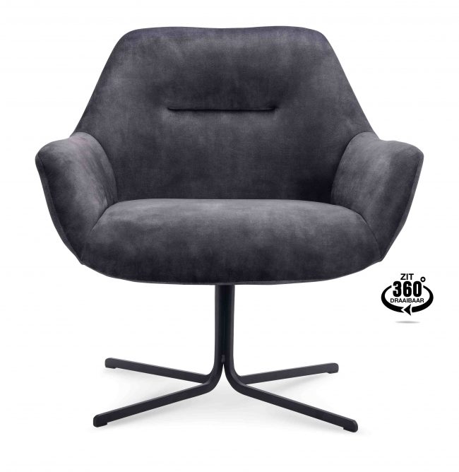 Fauteuil Arismo - Stof Adore - Antraciet - WGXL Collection