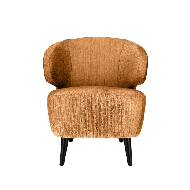 Fauteuil Hailey - Stof Fusion - Cognac - WGXL Collection
