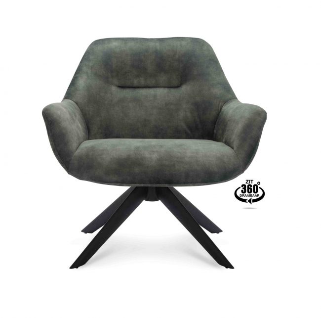 Fauteuil Clinton - Stof Adore - Hunter - WGXL Collection