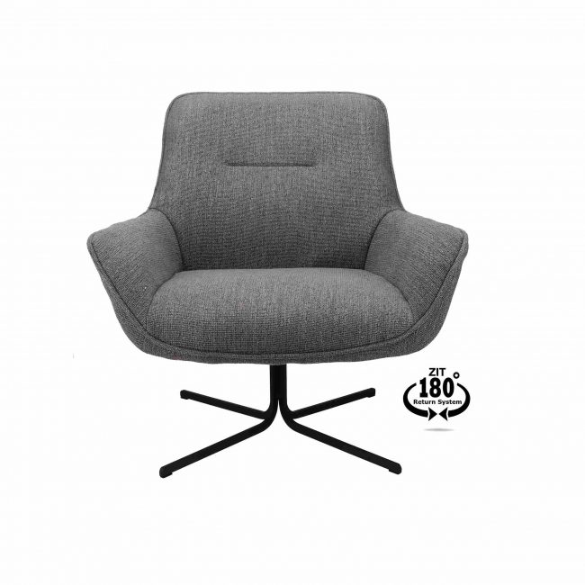 Fauteuil Uniek - Stof Leaf - Grey - WGXL Collection
