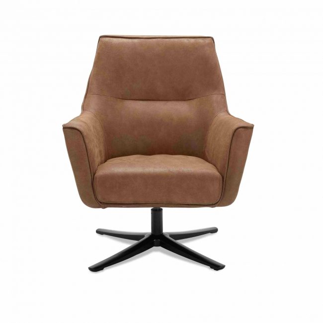 Fauteuil Bronko - Microleder Bull - Camel - WGXL Collection