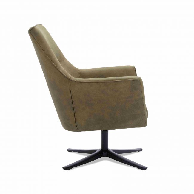 Fauteuil Bronko - Microleder Bull - Moss - WGXL Collection