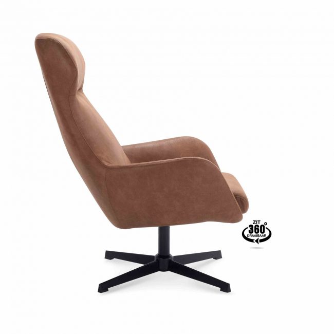 Fauteuil Vien - Microleder Bull - Camel - WGXL Collection