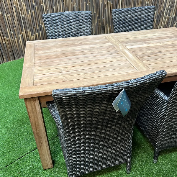 Gartentisch Bistro - Teak - Rechteckig - 180 cm - WGXL Kollektion - Wiegers XL meubels en tuinmeubelen