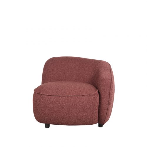 LABEL51 Fauteuil Livo - Winered - Boucle - Rechts