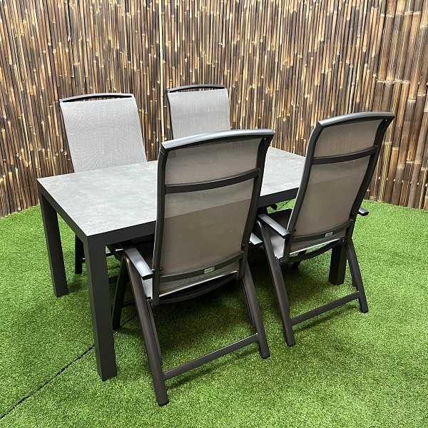Garten-Set Levas - Houston - 4 oder 6 Personen - Qopps - Wiegers XL meubels en tuinmeubelen