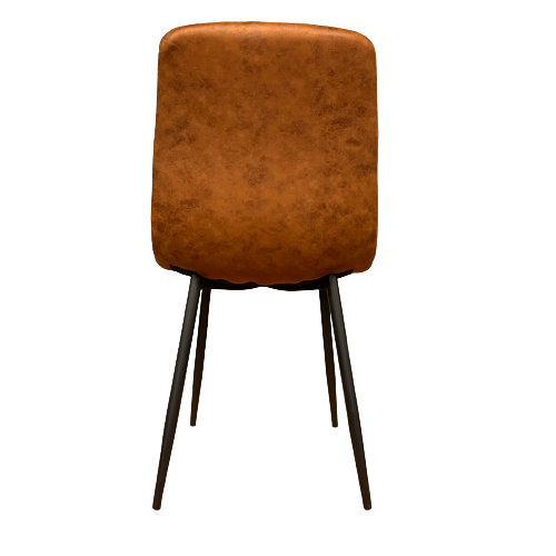 Eetkamerstoel Dallas - Microvezel - Cognac - WGXL Collection - Wiegers XL meubels en tuinmeubelen