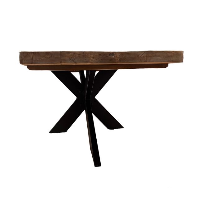 Eettafel Oval - Teakhout - Spinpoot - 200 cm - WGXL Collection