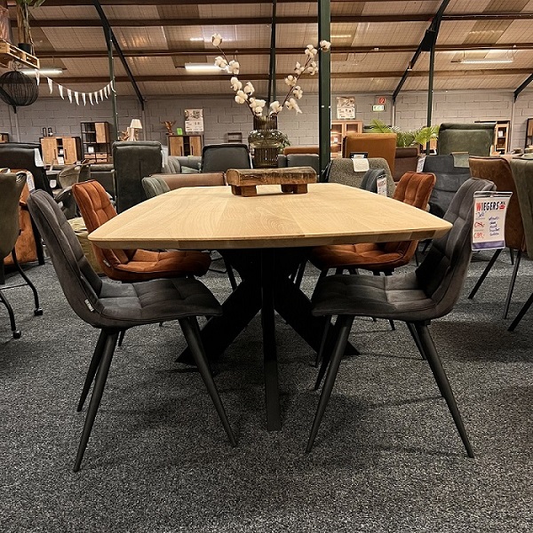 Eettafel verjongd Deens - Eikenhout - 220 cm - WGXL Collection