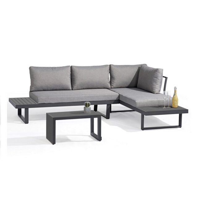 Loungeset Delphi - Aluminium - Antraciet - SenS-line - Wiegers XL meubels en tuinmeubelen