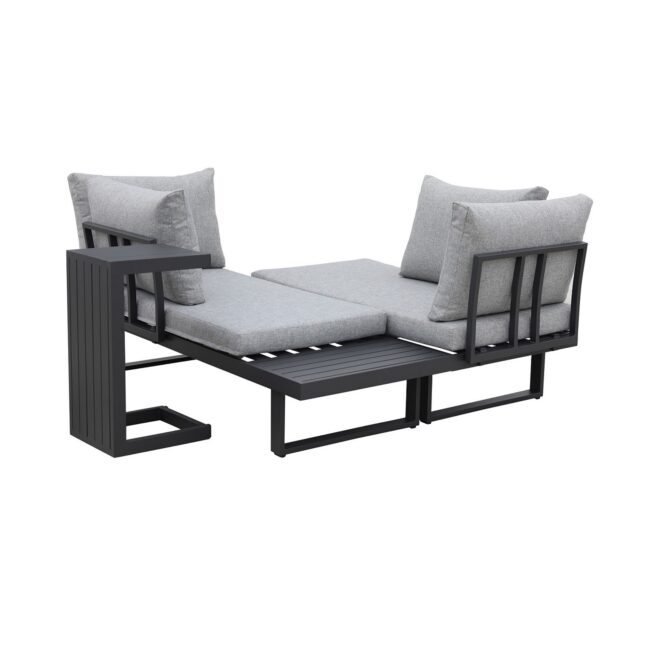 Loungeset Delphi - Aluminium - Antraciet - SenS-line - Wiegers XL meubels en tuinmeubelen