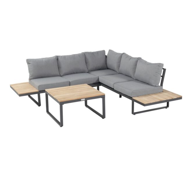 Loungeset Madeira - Aluminium Teak - Antraciet - Hartman - Wiegers XL meubels en tuinmeubelen