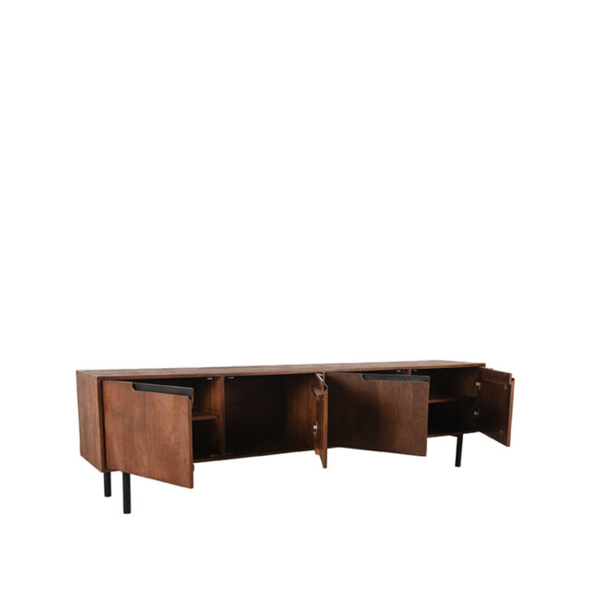 LABEL51 Tv-meubel Rio - Espresso - Mangohout - 180123147