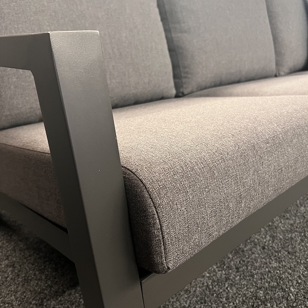 Loungeset Atlanta - Aluminium - Donkergrijs - Qopp