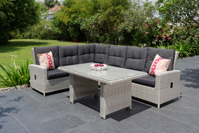 San Marino White tuinset met kussens
