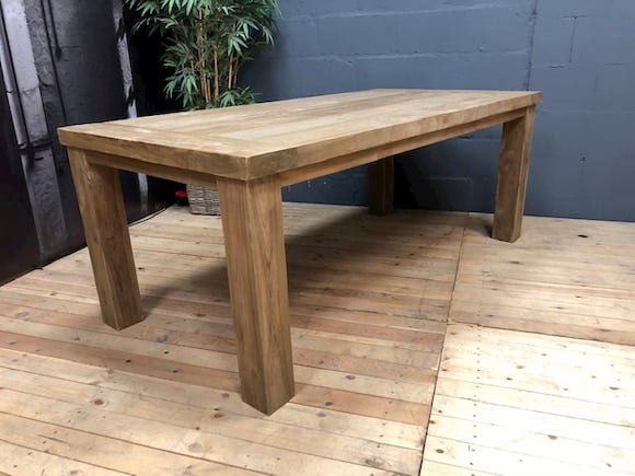 teaktafel schoonmaken