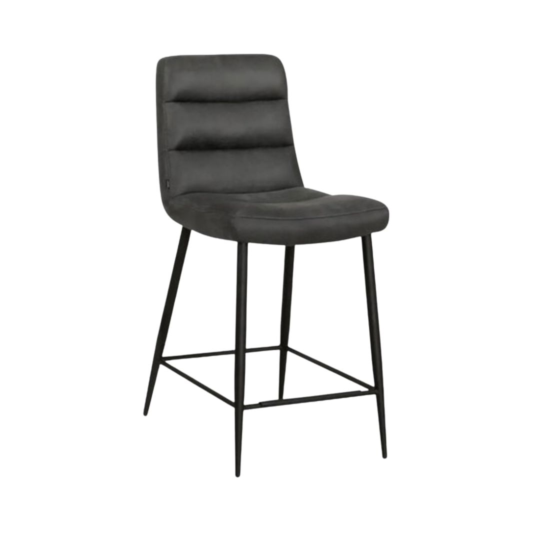 Barstoel Lena – Microvezel – Antraciet – MxSofa