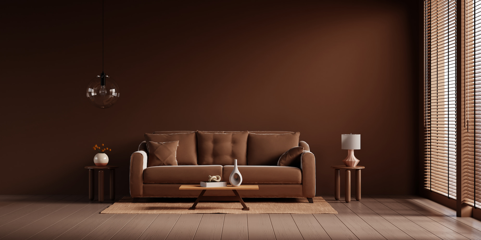 welke kleur past bij bruin interieur